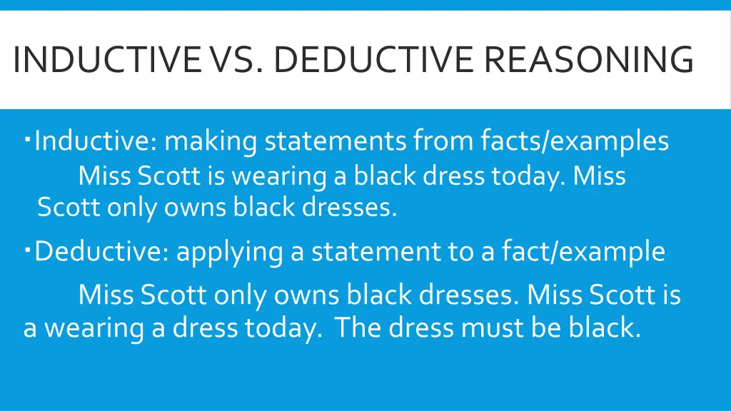 inductive vs deductive reasoning