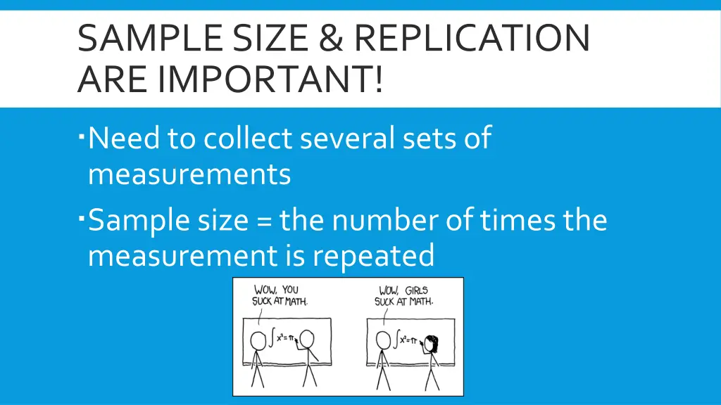 sample size replication are important need