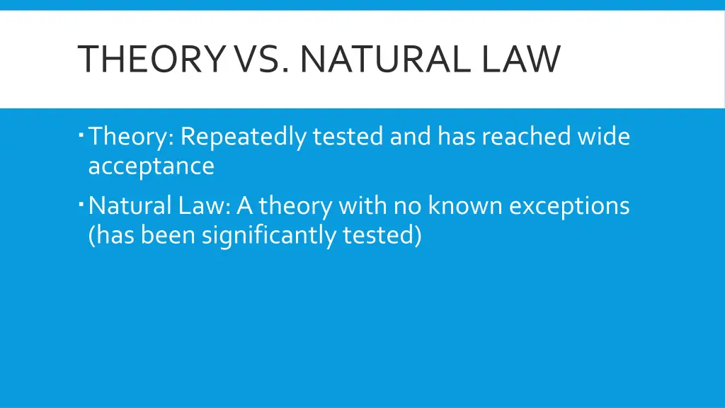 theory vs natural law