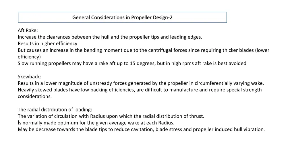 general considerations in propeller design 2