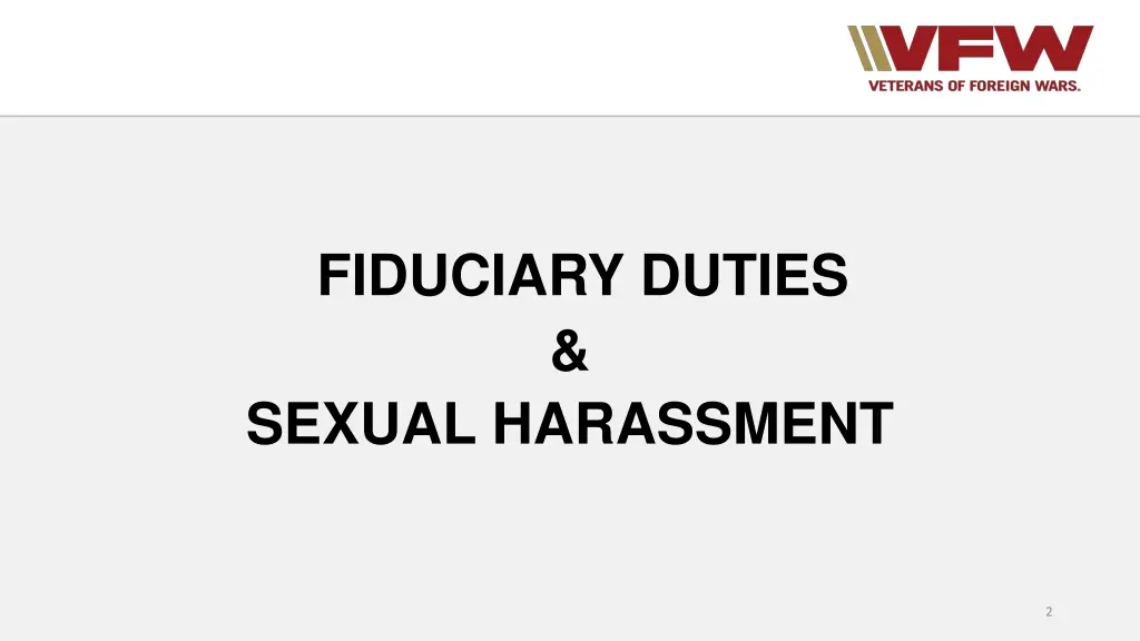 fiduciary duties sexual harassment