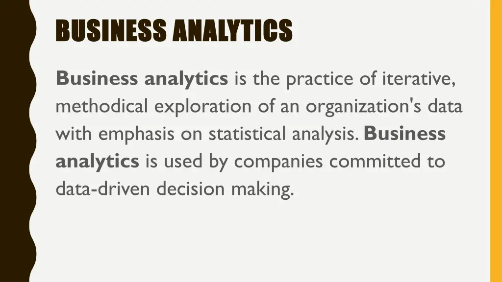 business analytics business analytics