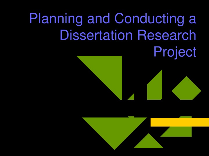 planning and conducting a dissertation research