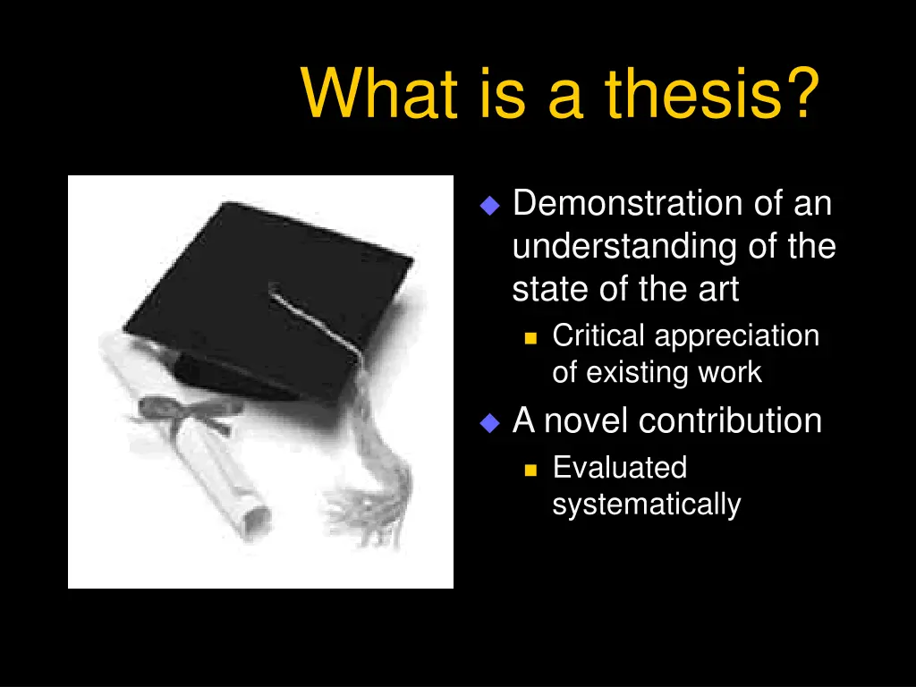 what is a thesis