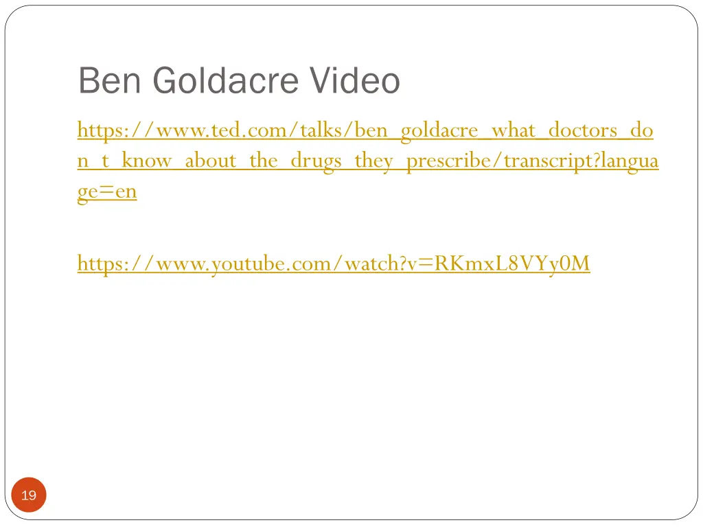 ben goldacre video