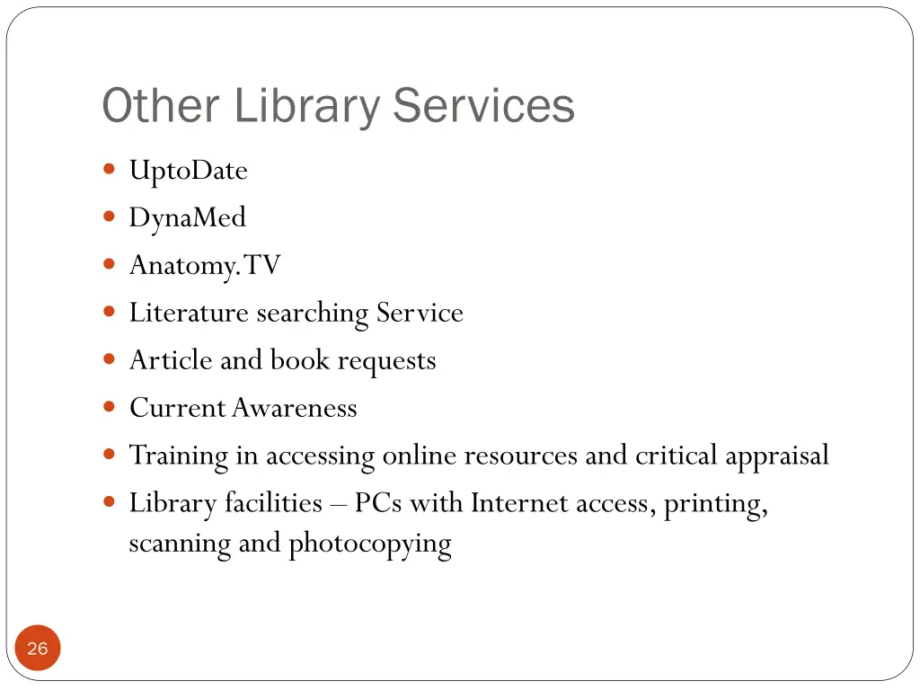 other library services