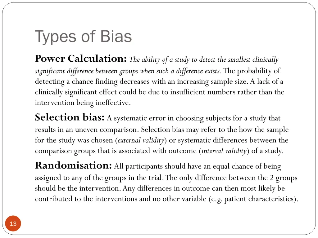 types of bias 1