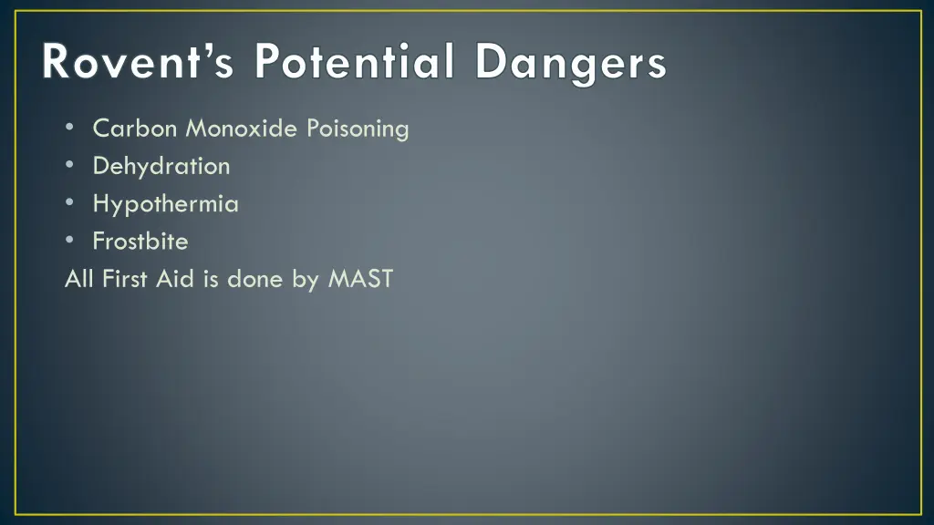 rovent s potential dangers