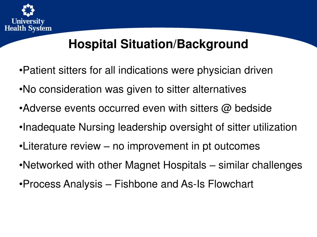 hospital situation background