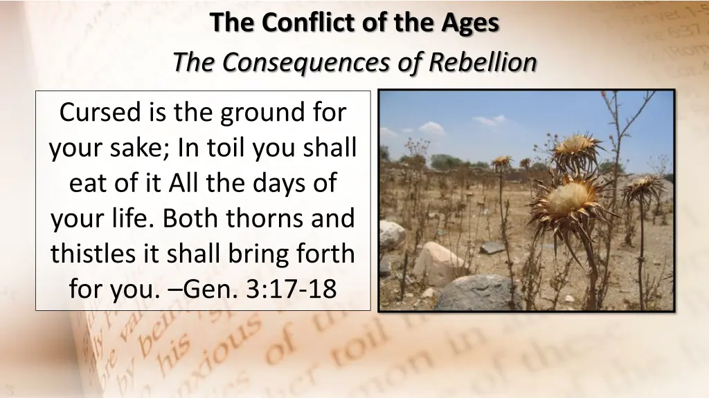 the conflict of the ages the consequences 1