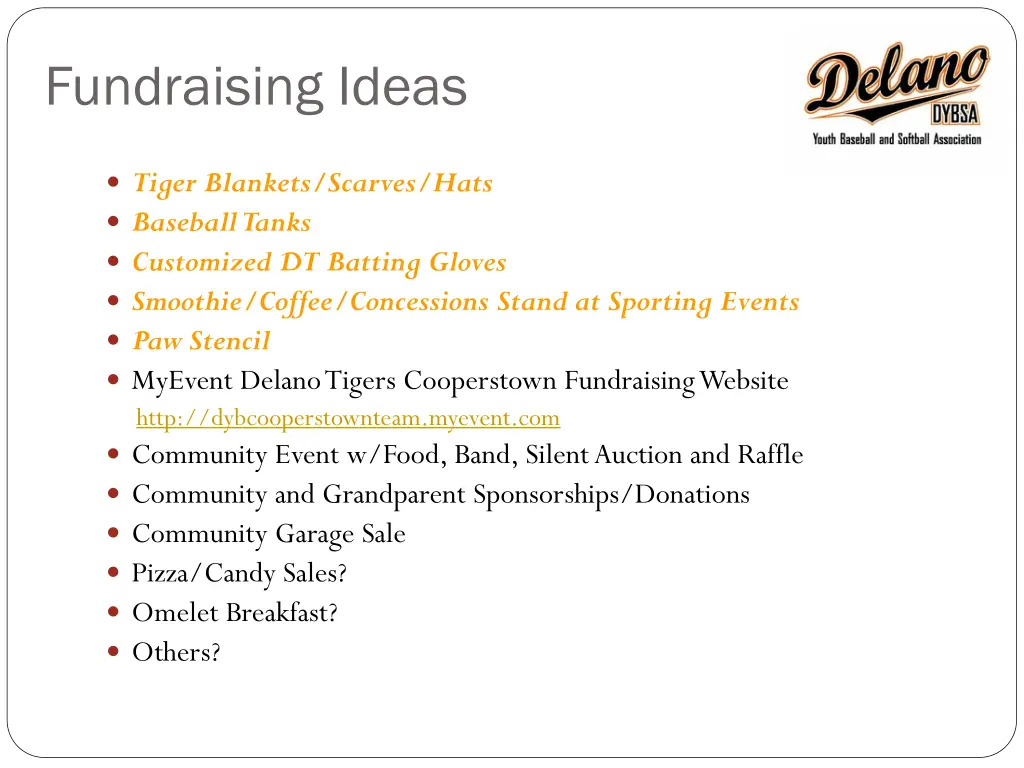 fundraising ideas