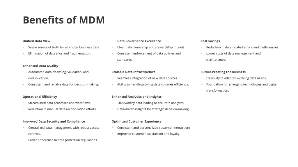 benefits of mdm