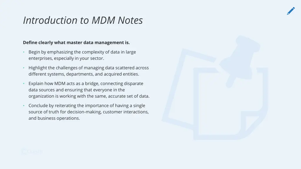 introduction to mdm notes