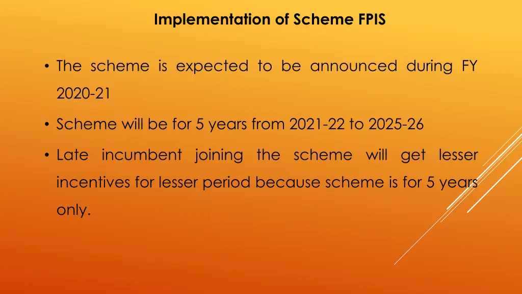 implementation of scheme fpis