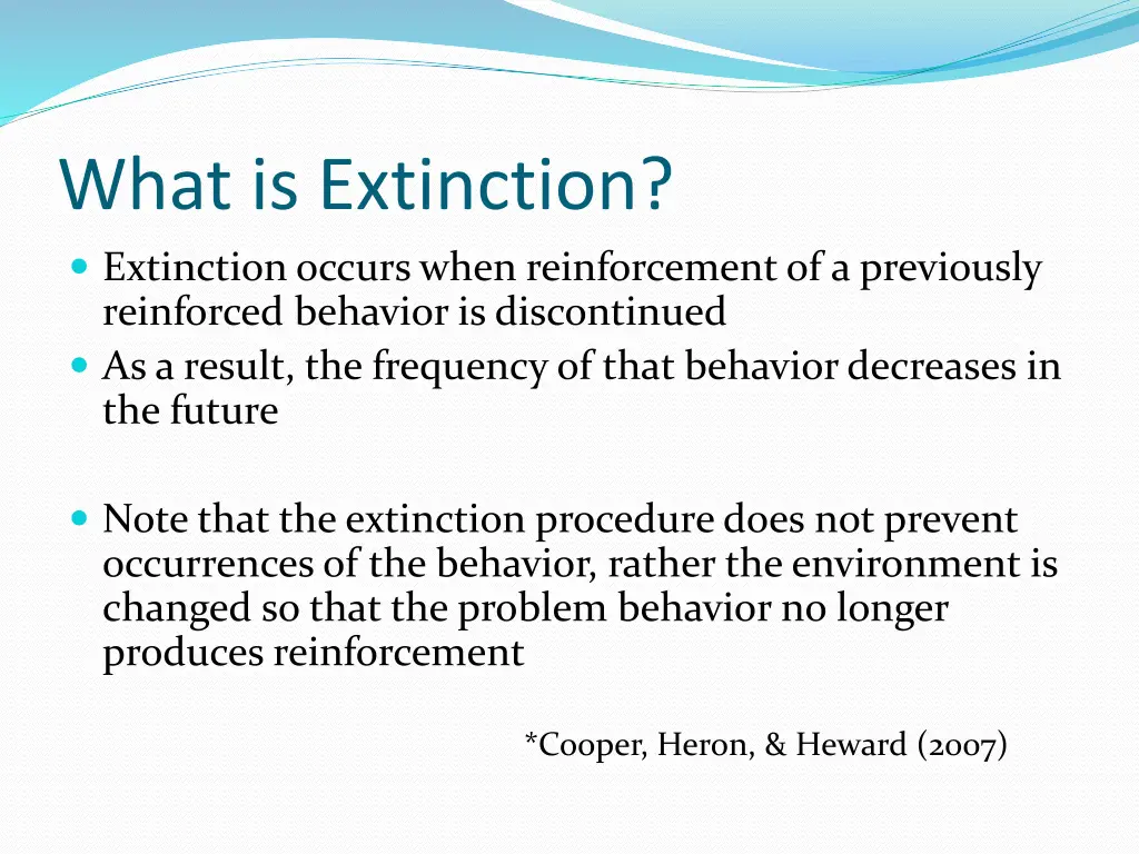 what is extinction extinction occurs when