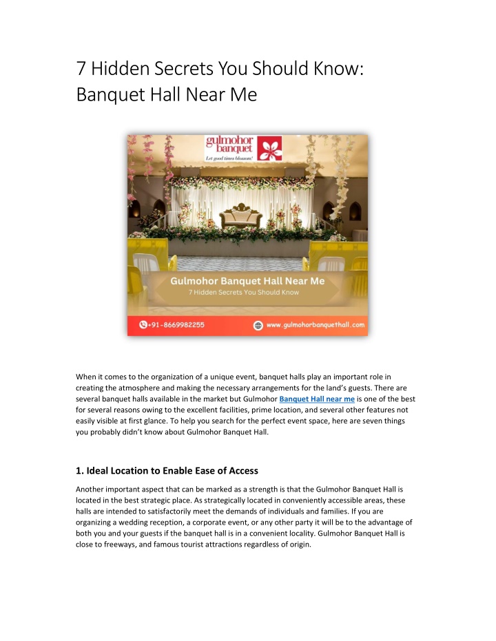 7 hidden secrets you should know banquet hall