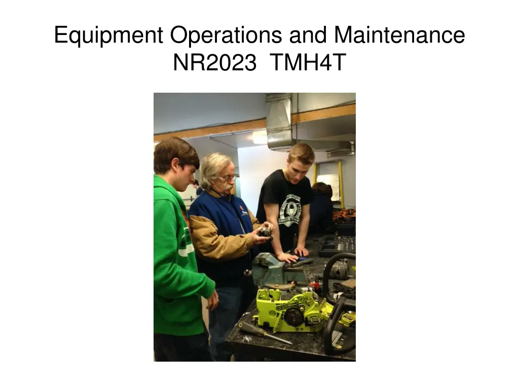 equipment operations and maintenance nr2023 tmh4t