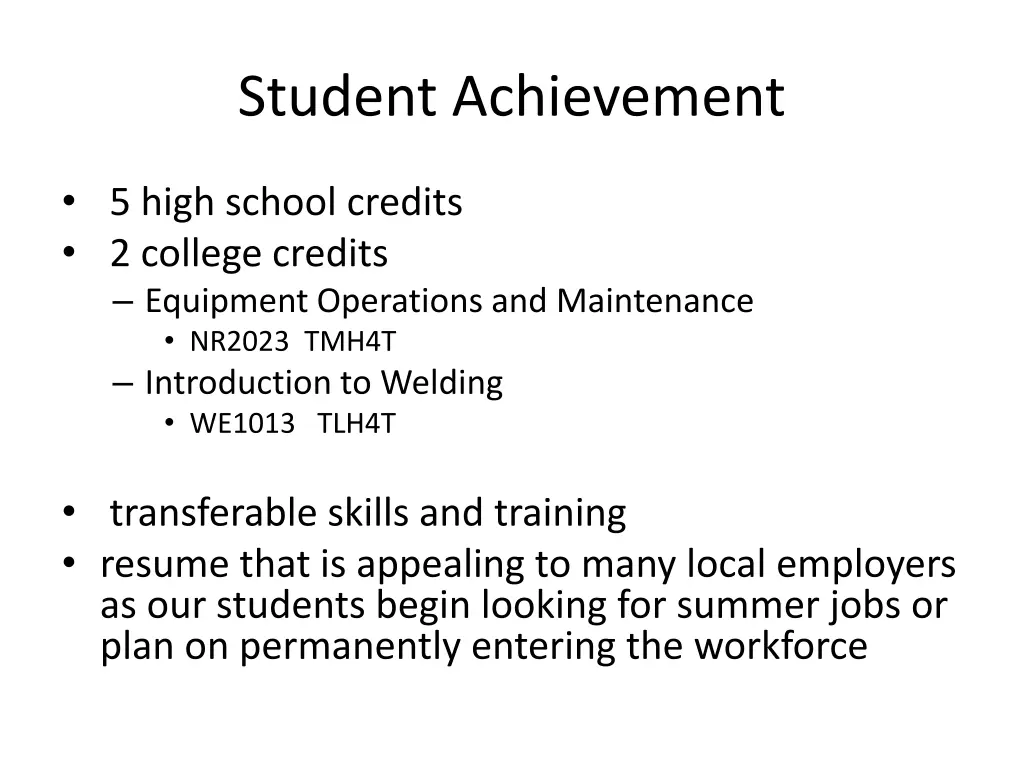 student achievement