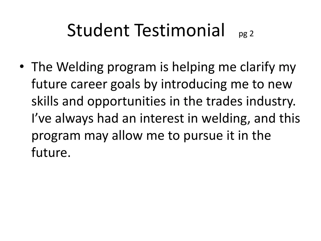 student testimonial pg 2