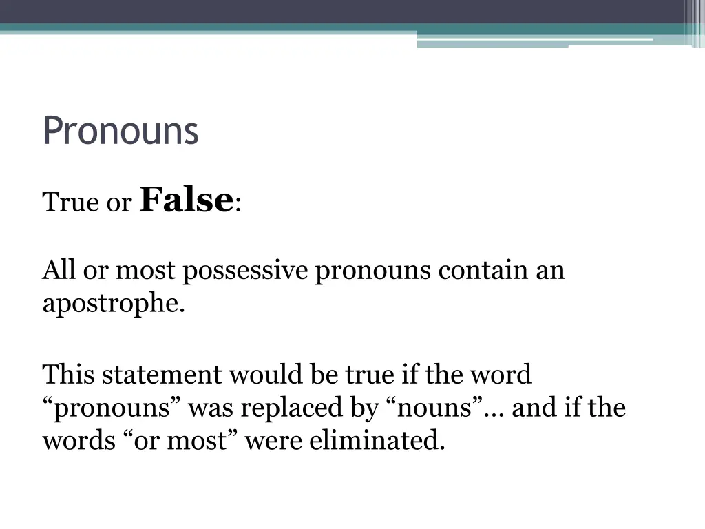 pronouns 1