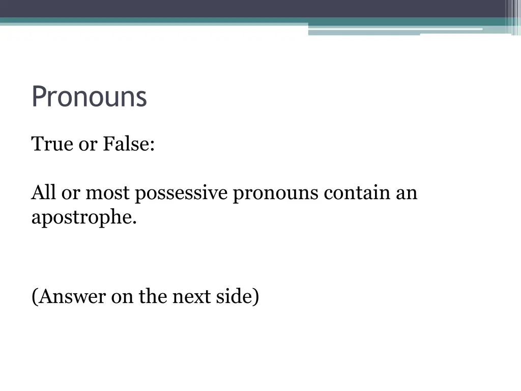 pronouns