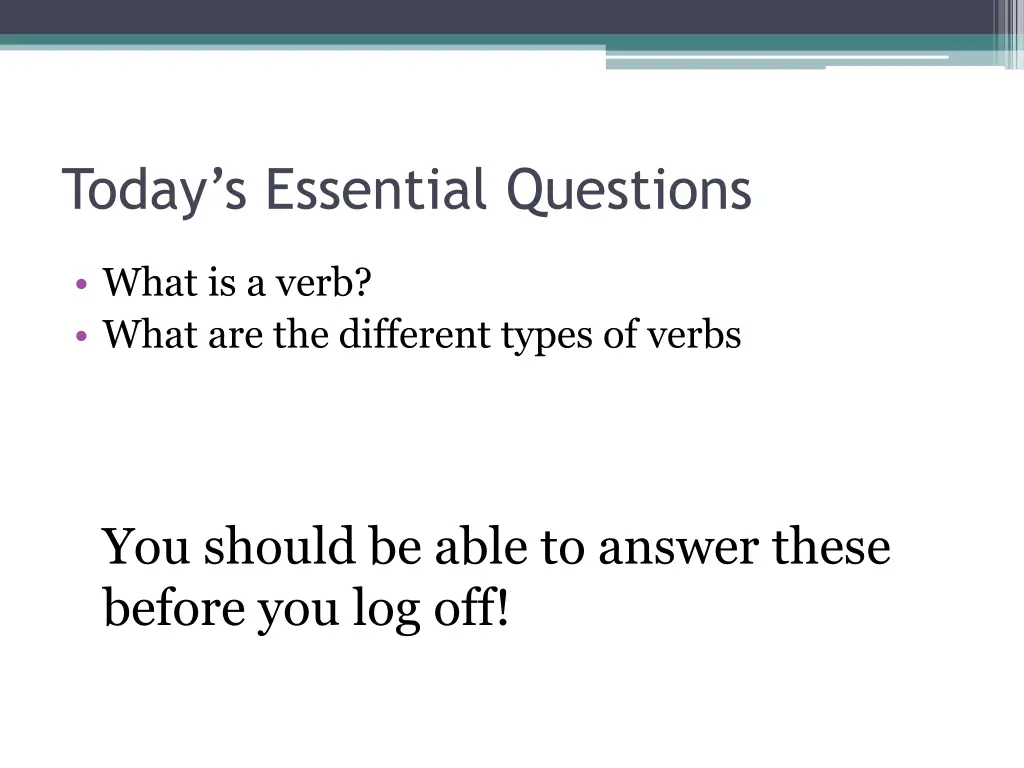 today s essential questions 1