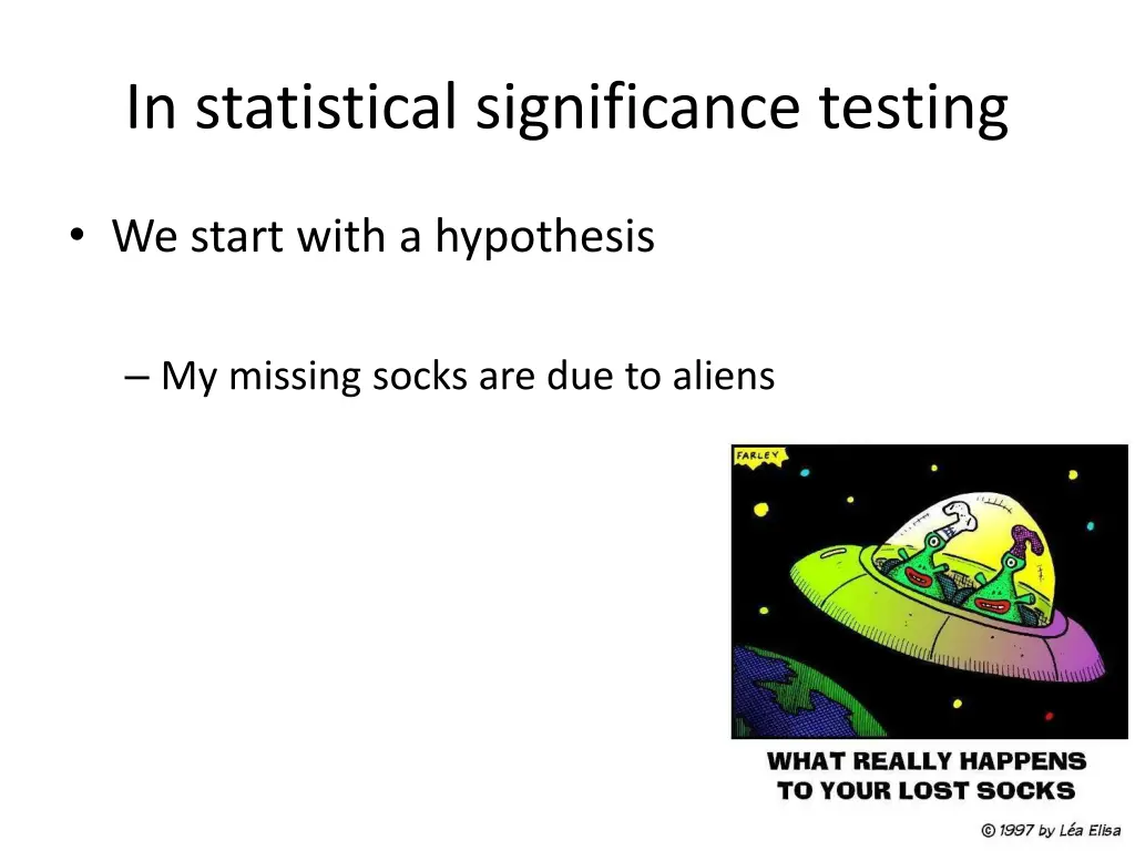 in statistical significance testing 2