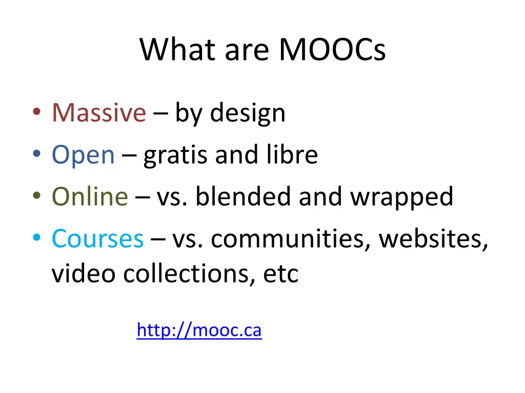 what are moocs