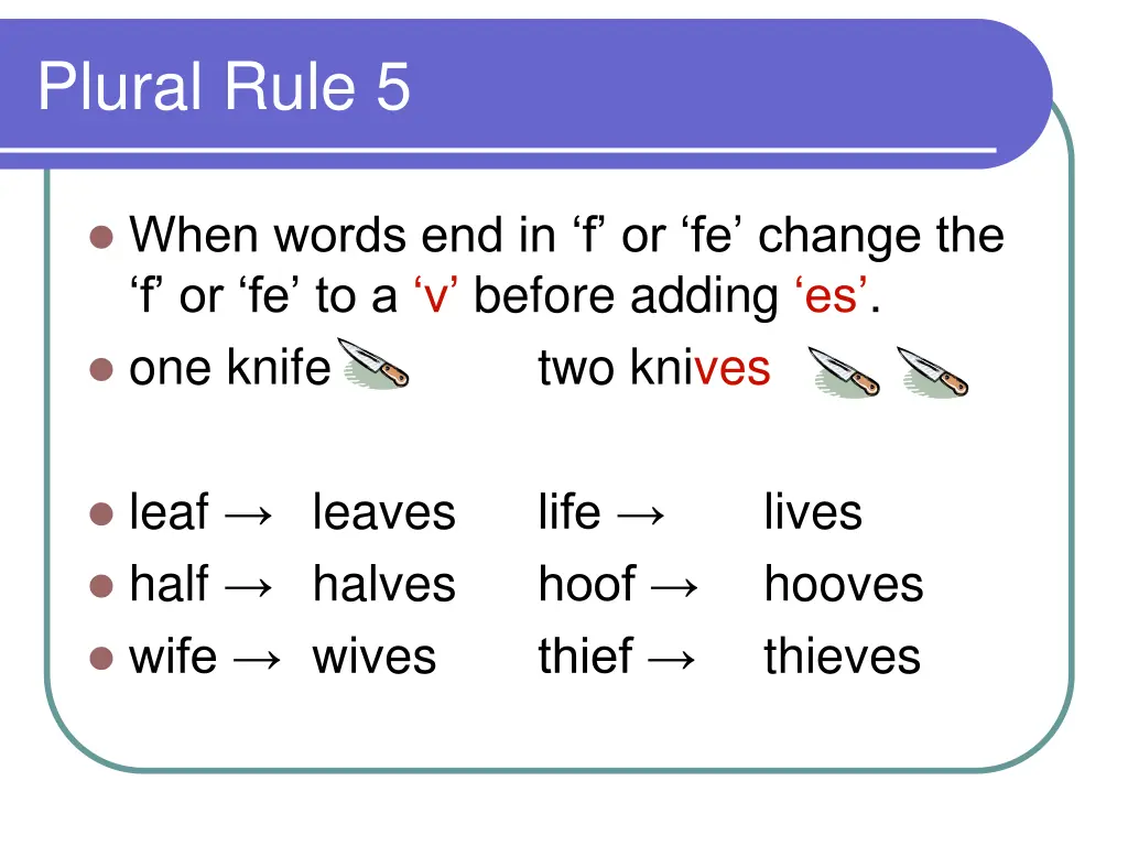 plural rule 5