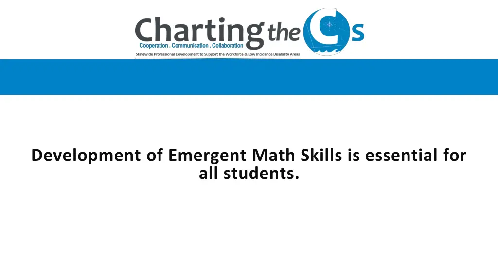 development of emergent math skills is essential