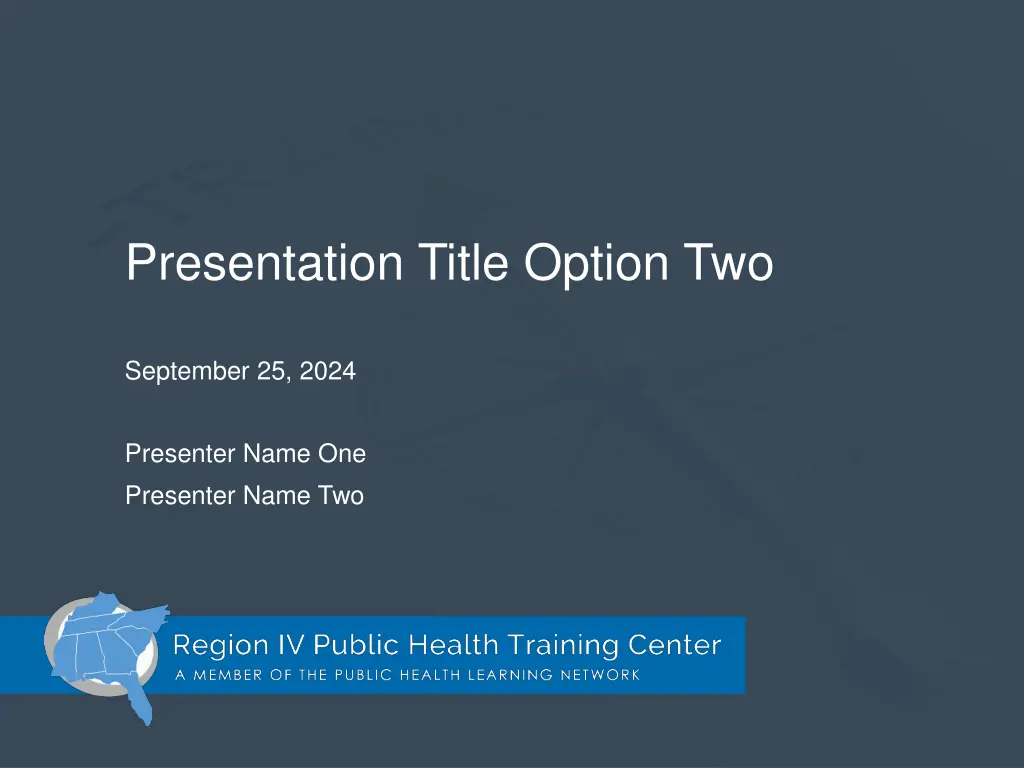 presentation title option two