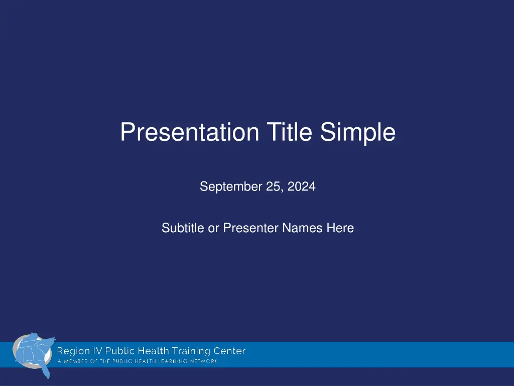 presentation title simple