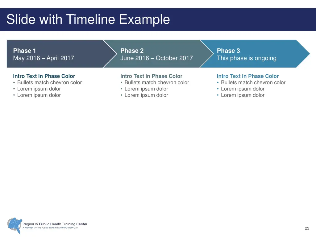 slide with timeline example