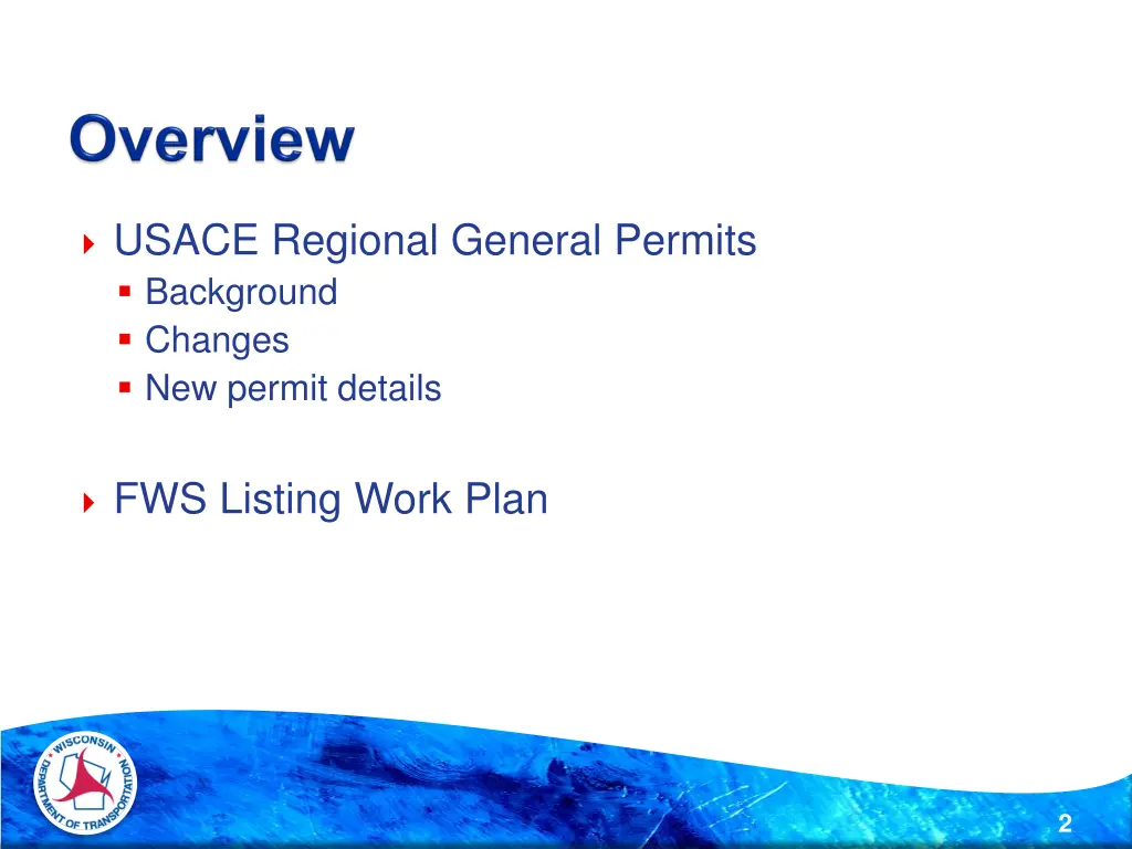 usace regional general permits background changes