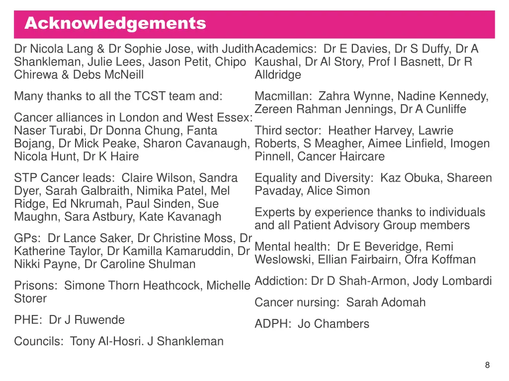 acknowledgements