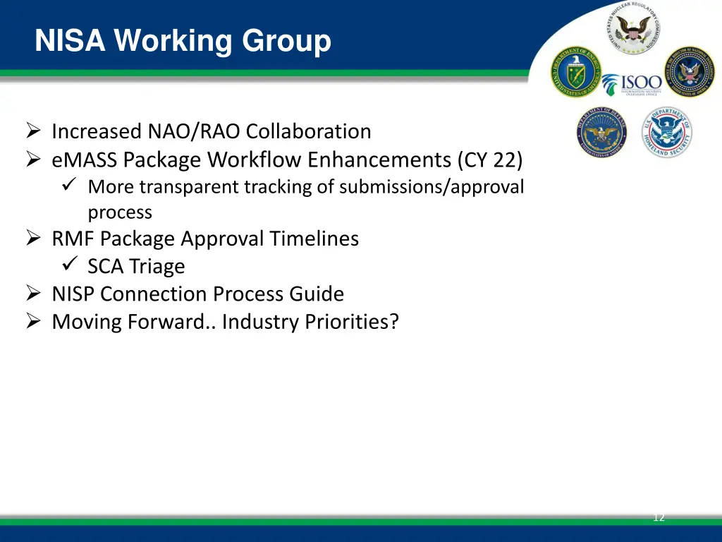 nisa working group