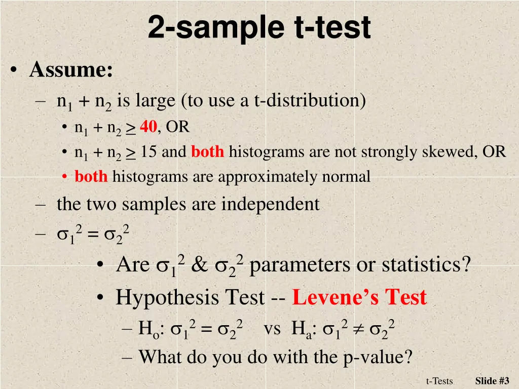 2 sample t test 1