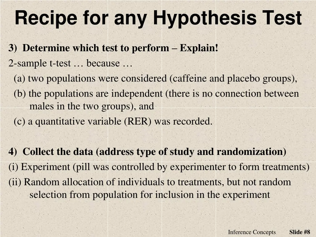 recipe for any hypothesis test 1