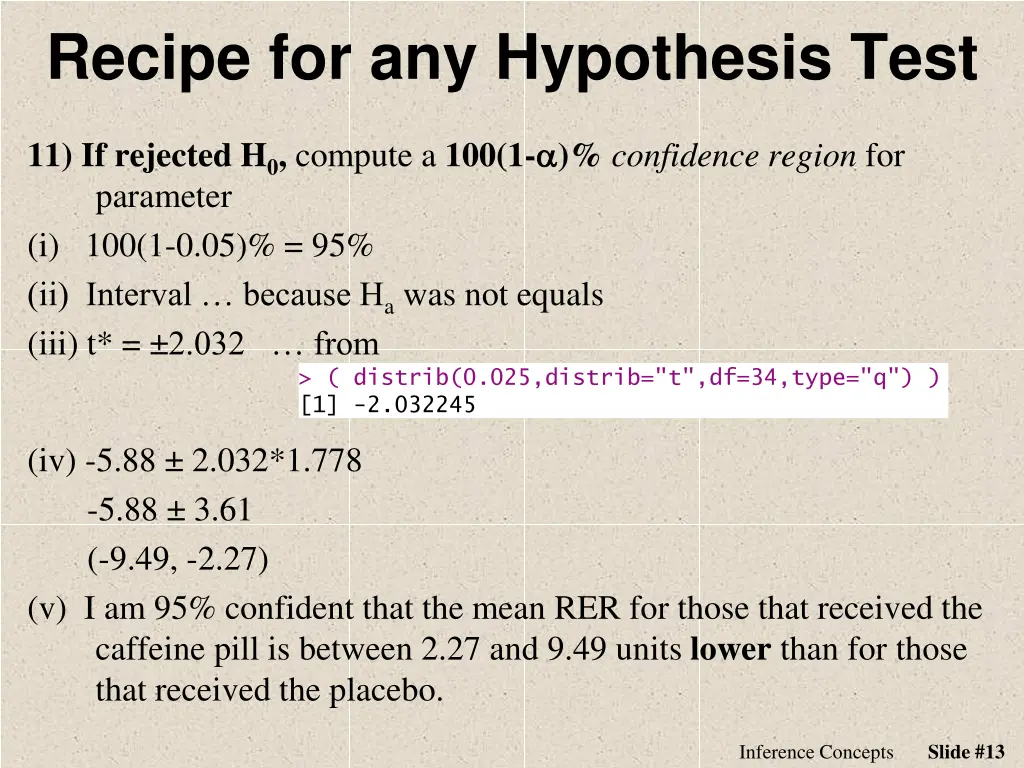 recipe for any hypothesis test 5