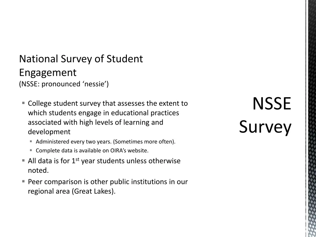 national survey of student engagement nsse