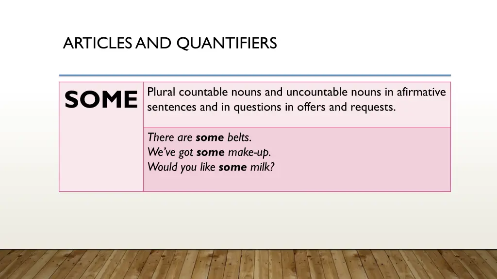 articles and quantifiers 3