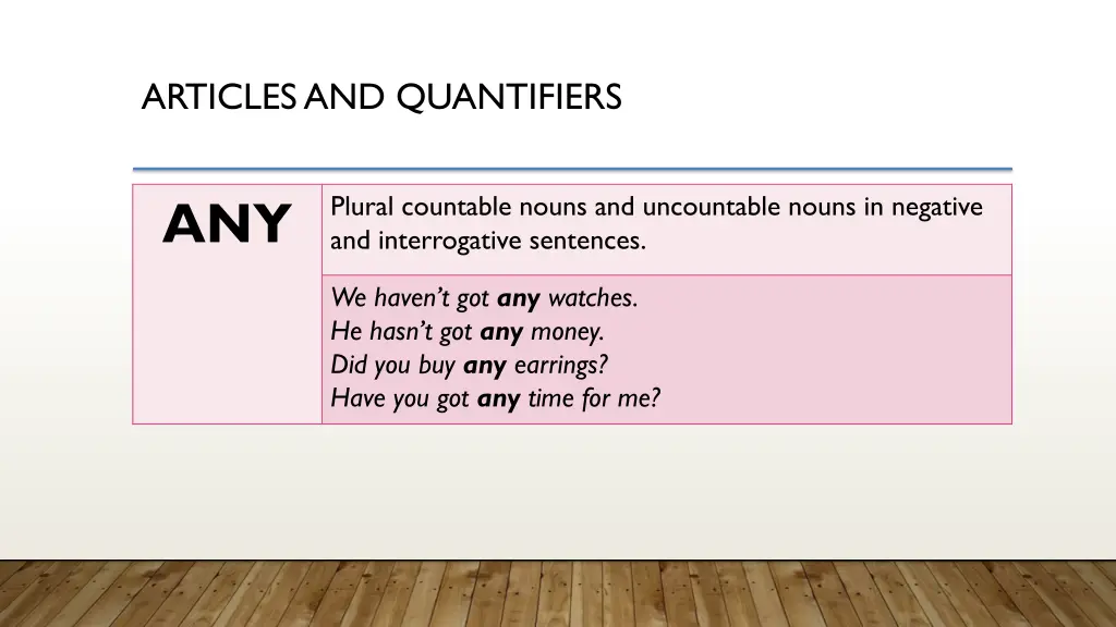 articles and quantifiers 4