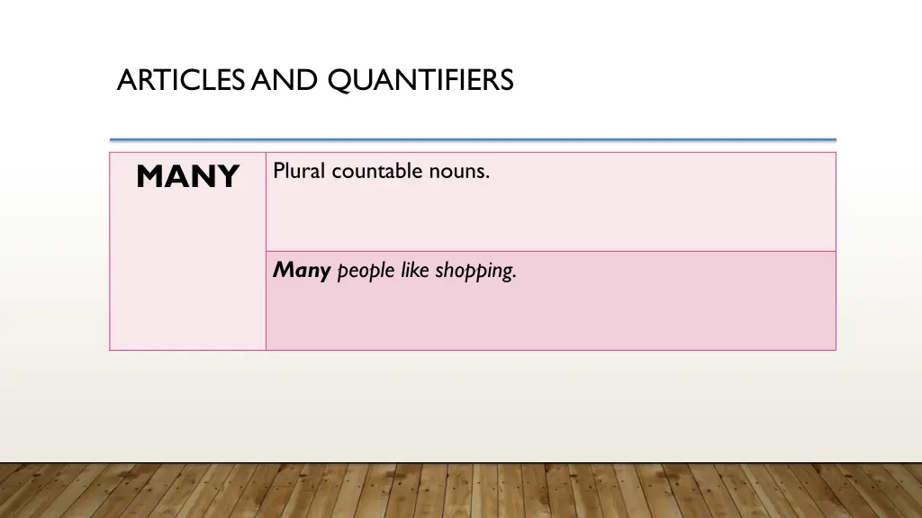 articles and quantifiers 6