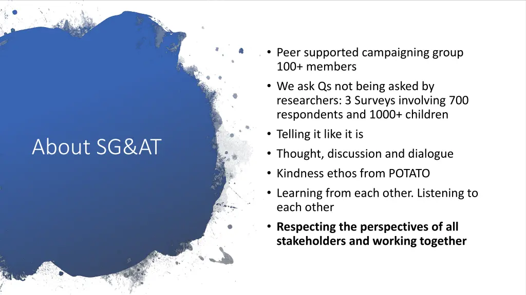 peer supported campaigning group 100 members