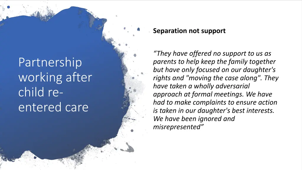 separation not support 2