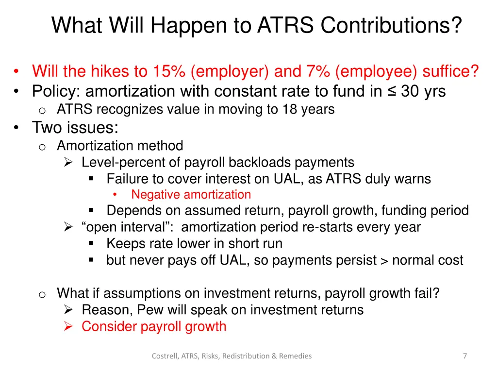 what will happen to atrs contributions