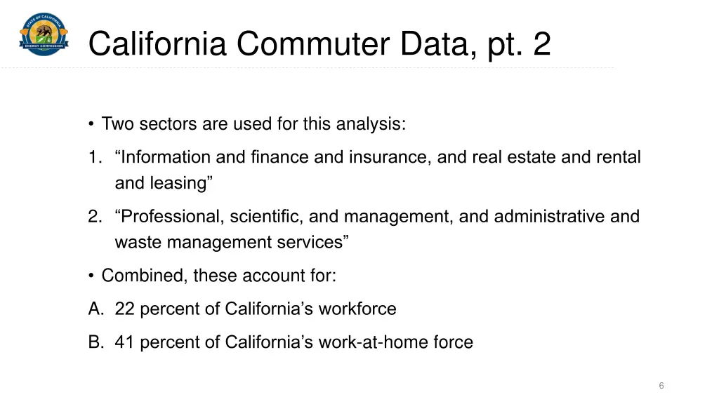 california commuter data pt 2