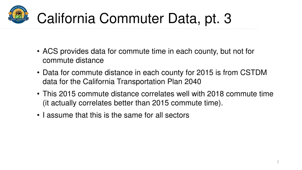 california commuter data pt 3