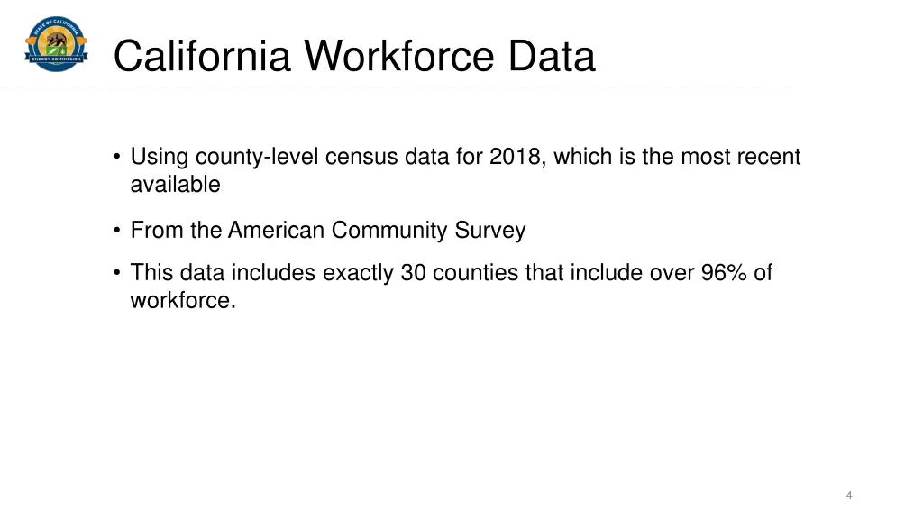 california workforce data