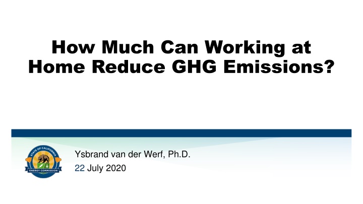 how much can working at home reduce ghg emissions